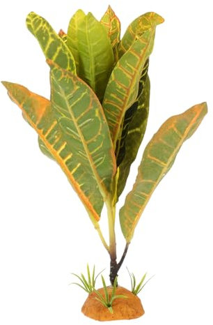 HAPINARY Reptilien-Terrarium-pflanzendekor Lebensechtes Aquarium Künstliches Pflanzenornament für Reptilienbedarf