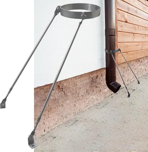 Rostfritt stål rörmonteringskonsol kit för vägg-, tak- och golvstöd – inkluderar skruvar för säker installation