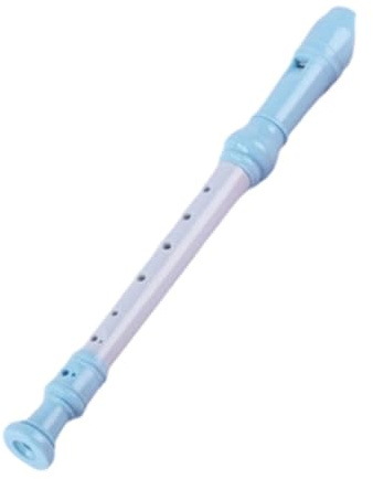 Blockflöjt Musikinstrument G Tone 8-håls Blockflöjt Tyskt Blåsinstrument | Inspelarens ljud är jämnt och mjukt, med rik resonans och bekväm känsla.(Blue)