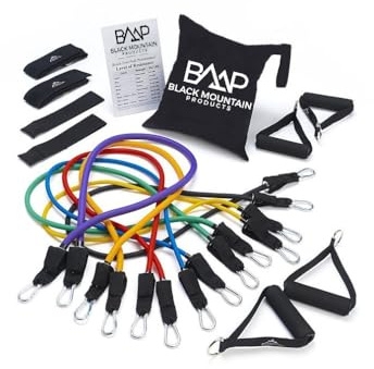 Black Mountain Products - Ultimate Resistance Band Set with Starter Guide