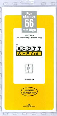Scott or Prinz 66x240 Clear Stamp Mounts Scott # 940C