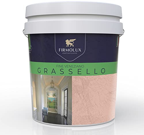 FirmoLux Grassello Authentic Venetian Plaster | Polished Plaster | Made in Italy from Lime & Marble | Red/Mixed colors (25) | Color: BM1193 Palazzo Pink
