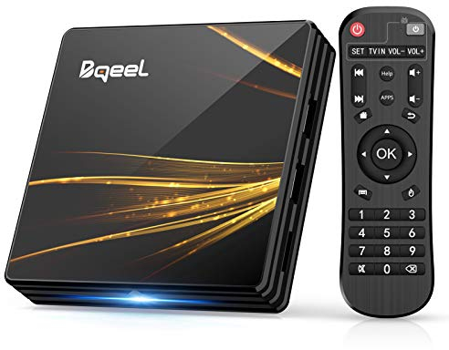 Bqeel Android 10.0 TV Box R2 PLUS 4GB +64GB CPU RK3318 64bit Dual WIFI 2.4/5G + 100M LAN TV box android H.265 3D 4K UHD Smart TV box