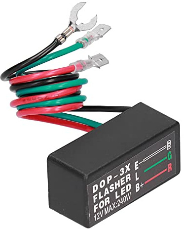 Relè lampeggiante a LED DOP-3X DC 12V Relè lampeggiante per auto Relè lampeggiante a LED elettronico FIX Lampadine per indicatori di direzione per moto Hyper Flash per luci lampeggianti per auto/moto
