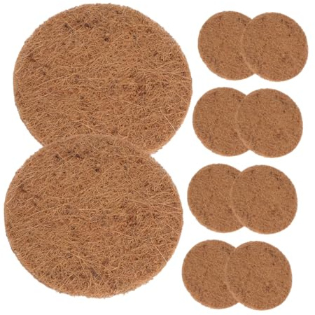 BELLIFFY 10 Uds Arena para Mascotas Estera Natural para Nido De Paloma Estera De Anidación De Fibra De Coco Estera para Anidar Pájaros Estera para Maceta Almohadillas para Cría De
