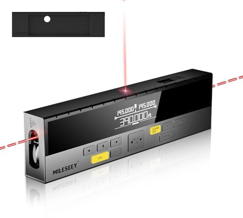 MILESEEY DP20 PRO Dual-Sided Laser Measuring Tool, 390 ft