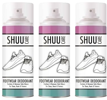 PNJB Footwear Deodorant Spray, Boot & Shoe Smell Remover,Foot Neutralizes Odor Sprays, Controls Moisture, Long-Lasting,250ml, (3PCS)