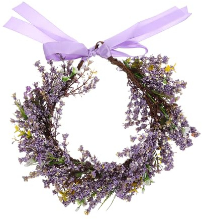 PACKOVE Bröllopsgirlang Huvudbonad Bröllopsblomsgirlang Huvudbonad Krans Flicka Blomsterkrans Hårband Blomsterkrans Konstgjord Slumpmässig Färg