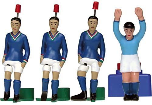 TIPP-KICK Spieler WM Classics Weltmeister Italien 1982 Tischfußball-Set - Handbemalte Fußball-Figuren inkl. Torwart, passend für Fußball-Spiel, Geschenkidee für Fans