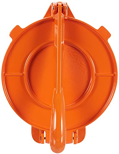 Ibili Tortilla Press 20 cm of Aluminium, Metal, Orange, 20 x 20 x 9 cm
