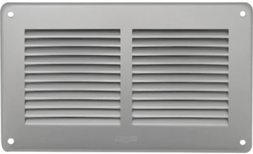 First Griglia di aerazione da sovrapporre in Metallo con Rete 240x140mm Bianco, Multicolore, Standard