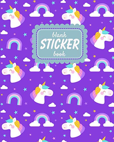 Blank Sticker Book: Unicorn Theme Softcover Blank Sticker Book, Sticker Album For Collecting Stickers For Girls, Blank Sticker ... Collecting Album Girls (Sticker Collecting Books)