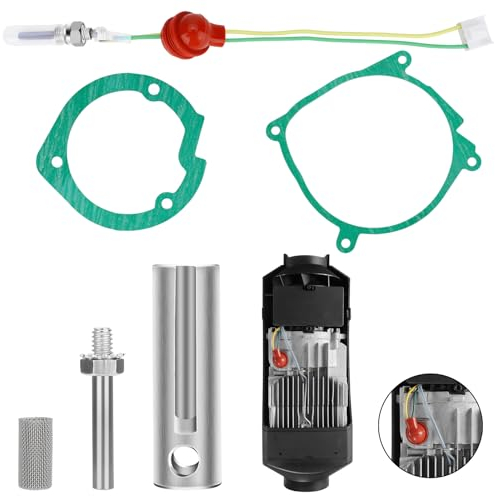 Linkstyle Bujía de precalentamiento de cerámica con calentador auxiliar de 12 V, kit de reparación de calentador de estacionamiento de 5 piezas de 12 V 2 KW con herramienta de extracción