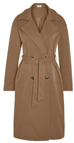 NOISY MAY Women's Nmmanya L/S Trenchcoat Noos Nmmanya L/S Noos Trench Coat (pack of 1)
