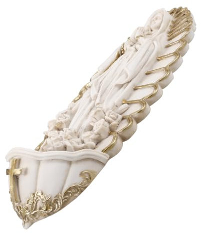 ABOOFAN Bénitier Mural Résine avec Font Eau Bénite pour Décoration Murale Église Élégant Et Pratique