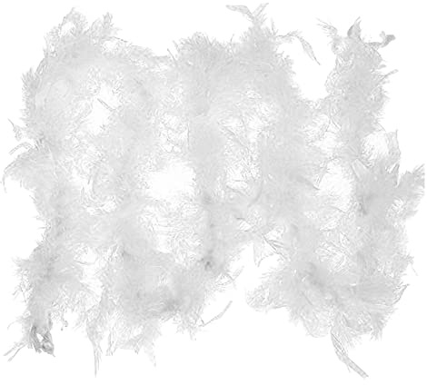 Boa de plumas de marabú de para manualidades, ropa de Navidad, vestido de plumas, boas para vestido, vestido de niñas, decoración, baile, disfraz, boda, suministros