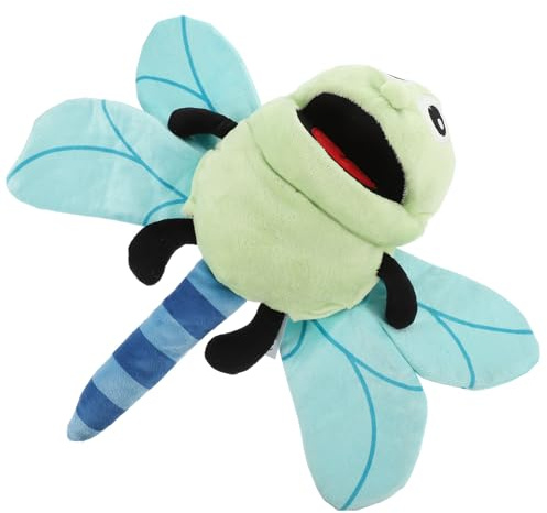 PHENOFICE Pupazzo Mano Libellula in Morbido Peluche Marionetta Interattiva per Adulti Giocattolo Creativo per Racconti e Giochi di Ruolo Lavabile e Resistente
