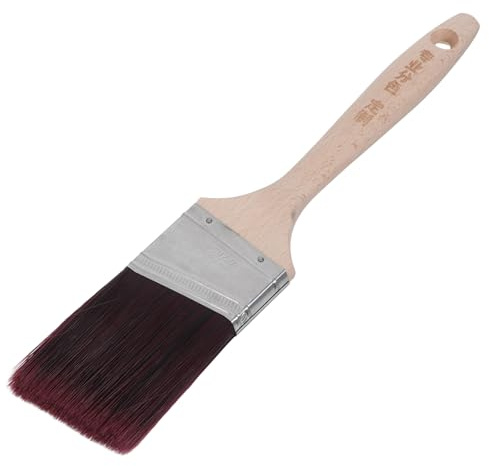 SHINEOFI Brocha de Ángulo Plano para Pintar Paredes y Bordes, Pincel Pequeño en Ángulo Cerdas para Pintura al Óleo y Látex, Herramienta para Pintar Interiores, Puertas y Molduras, Mango
