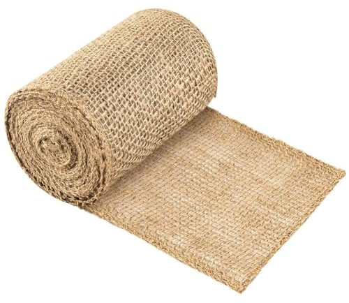 Whychstore Rouleau de toile de jute naturelle pour protéger les troncs d'arbres et arbustes, 15 cm x 10 m, bandage pour plantes de jardin