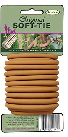 Tierra Garden Garden Twist Tie - Soft UV Stabilised, Rust Proof, Soft-Tree Tie - 26.3' - Rubber Compound/Galvanized Steel