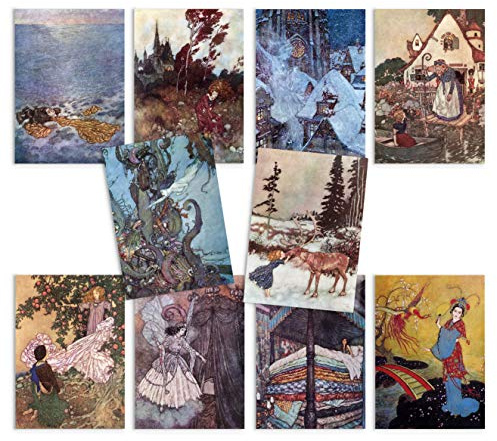 Strand Clothing Vintage Art Postcards Set of 10 - Postcard Pack Fairy Tale Book Illustrations