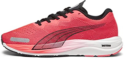 Puma Velocity Nitro 2 Herren-Laufschuh, Feuerorchidee, Schwarz, 8 UK