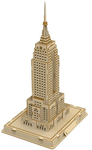 Hallisun 3D Wooden Puzzle for Adults, Wood New York Mansion Architecture Model Kit, DIY Building Kit Craft Hobbies Toy, Birthday Festival Gift for Women Men, Home Decor, 88 PCS