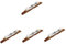ibasenice 4pcs Banjo Bridge Wooden Accessory for Five-string Banjo Easy to Use Elegant Design for Tone and Replacement of Old Parts