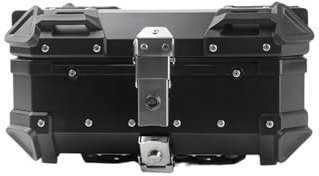 DMMFTERL Motorrad-Topcase, Heckbox, Dicker Aluminium-Hartschalenkoffer mit Rückenlehne und Halterung, Stabiler Gepäckaufbewahrungskoffer, Tour-Heckbox, 28 l, 36 l, 45 l, 55 l, 65 l, 80 l, 1
