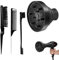 Diffuser Attachment for Hairdryer with 3 Hair Combs, Black Silicone Universal Hair Dryer Diffuser, Hair Diffuser for Curly and Wavy Hair, Hair Diffuser Attachment for Home, Salon, Travel
