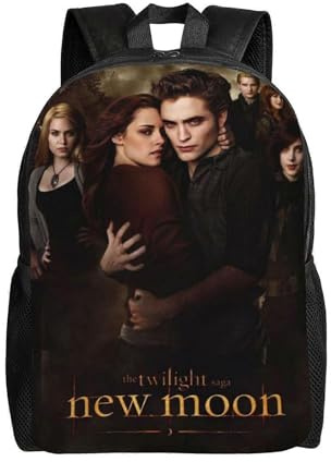 YINGD Kinder Twilight Rucksäcke, Schultasche, Büchertasche, lässiger Tagesrucksack für Jungen und Mädchen, Schwarz , One size