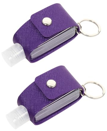 minkissy 2 Sets Bottle Holder for Travel Refillable Bottle Cover in Pu Material