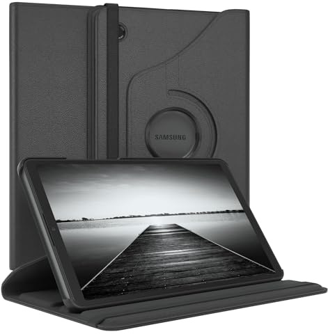 EAZY CASE – surfplattefodral för iPad Samsung Galaxy Tab A11, skyddande skal, 8,7 tum, smart fodral, surfplatta, fodral, rotationslåda för montering, hopfällbart skal, 360° roterbart med