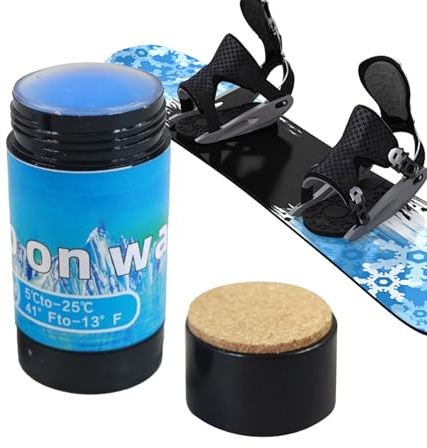 Générique Cires De Snowboard À Frotter 70 G, Cires De Ski Rapide Portable avec Applicateur De, Accessoires Universels De Fartage De Ski Snowboard, d'entretien, pour Intérieur Et Extérieur, Maison