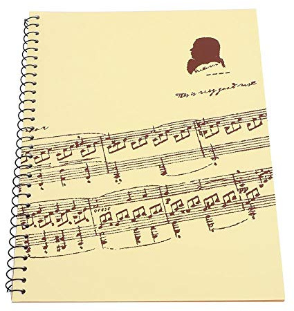 Notenmanuskripspappersbok, 50 sidor tomt nothäfte för musiker medarbetarpapper (gult musikpartitur) 1699438382 prestandatillbehör