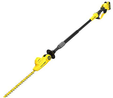 STANLEY FATMAX Tagliasiepi a Batteria Litio Lunghezza lama 45 cm, Testa Orientabile, Impugnatura Ergonomica 18 V 4.0 Ah, SFMCPH845M1-QW