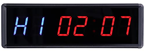 Fitness-Timer, LED-Intervall-Timer LED-Timer mit Fernbedienung für Home Gym Fitness