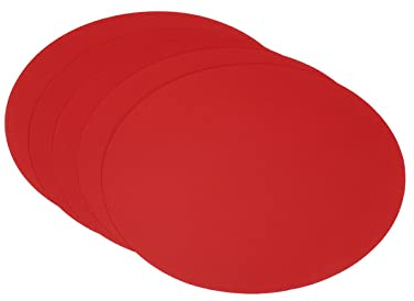 PATIKIL 5.9 Rotondo Cartone Carta, 25pz Bianco Disco Cerchi Fette per Festa Decorazioni Fai da Te Artigianato Arti Disegno Pittura Scrittura, Rosso