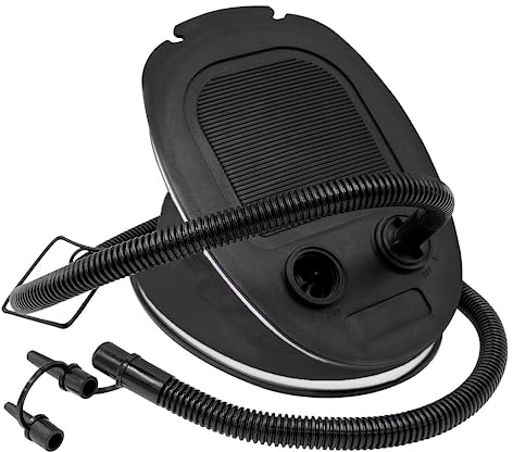 Luftbett-Fußpumpe – 5-Liter-Camping-Fußluftbettpumpe-Handbuch | aufblasbare Fußpumpe, leicht | tragbar | 2 Düsen manuelle Luftbettpumpe | Fußpumpe für aufblasbare Gegenstände | Luftmatratzenpumpe