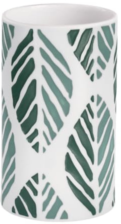 Kleine Wolke Zahnputzbecher Leaf, Accessoires, Farbe Pacific, Material: Steinzeug
