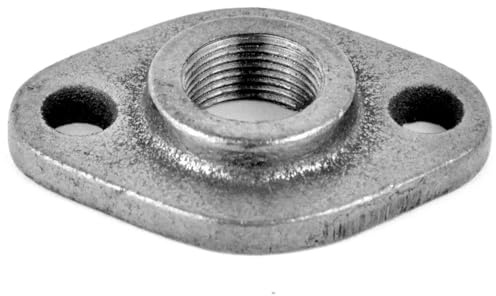 Home Invasion - Ovaler Flansch – Gusseisen schwarz – 1 1/4 – 33 x 42 mm