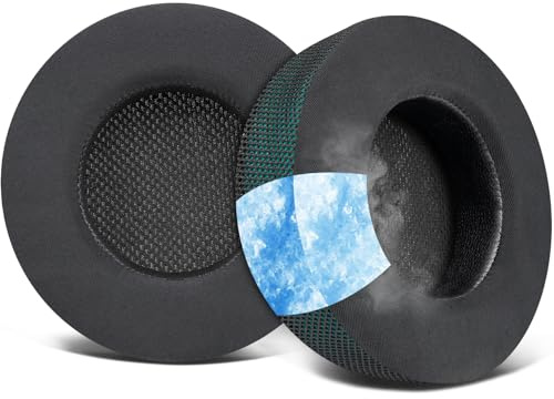 SOULWIT Cuscinetti in Gel Rinfrescante per Corsair Virtuoso RGB Wireless XT SE Cuffie da Gioco, Padiglioni Auricolari con Schiuma di Isolamento del Rumore, Spessore Aggiunto
