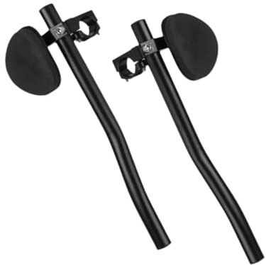 Harilla 2 Pieces Bike Arm Rest Bar Bike Rest Handlebars Clip on TT Handlebar Aero Bar