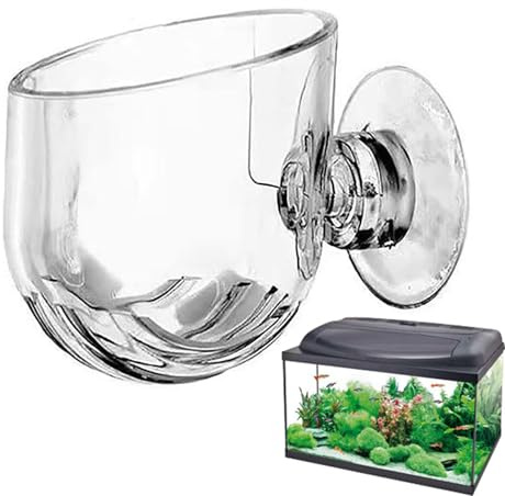 Tktouci Cestas para Plantas de Estanque - Copas de Cultivo Acrílicas Transparentes con Ventosas | Accesorios Acuáticos para Propagación en Acuaterrarios