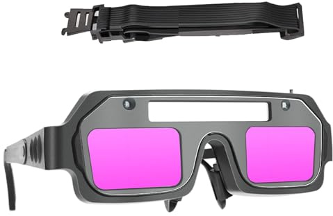 Amesor Gafas De Soldadura Con Oscurecimiento Automático | Protección Ocular Para Soldar,Protección UV Con 3 Niveles De Oscurecimiento Para Trabajos Industriales Y Corte Por Plasma