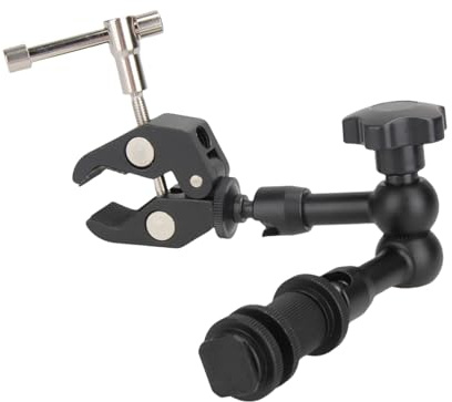 1. Pince de serrage très résistante avec filetage 6,35 mm pour appareil photo, microphone et moniteur