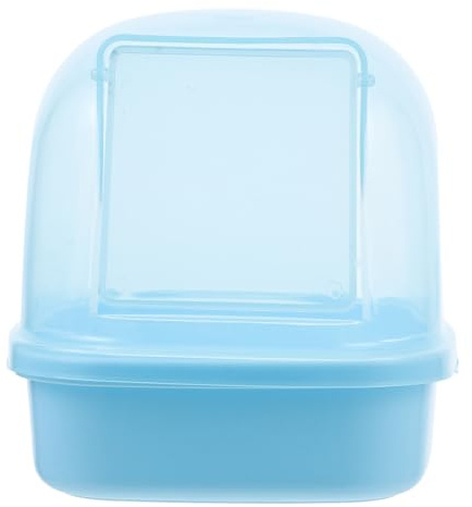 Ciieeo Contenedor de Baño para Hámster y Chinchillas, Caja de Arena de Abs, Diseño bajo Compacto, Baño de Arena y Sauna para Mascotas Pequeñas, Adecuado para Jerbos y Ratones Pequeños