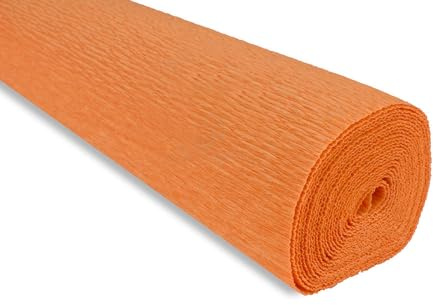 FloristryWarehouse Crepe Paper roll 180g (50 x 250cm) Orange Pumpkin (Shade 610)