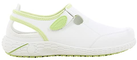 SAFETY JOGGER Chaussure de Sécurité pour Femme - Lina - Chaussure de Travail Légère et Confortable avec Scratch - Idéales pour Infirmières et Cuisine - Antidérapantes - Oxypas, Vert, 38 EU