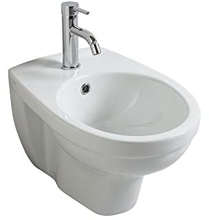 Kiamami Valentina BIDÉ DE INSTALACIÓN SUSPENDIDA EN CERÁMICA Blanca | Chipre